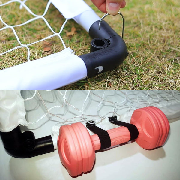 LZHDZQD Football Goal, Goal Posts For Kids, Foldable Football Goals and Kids Football Set, 115 x 80 cm White Kids Football Goals for the