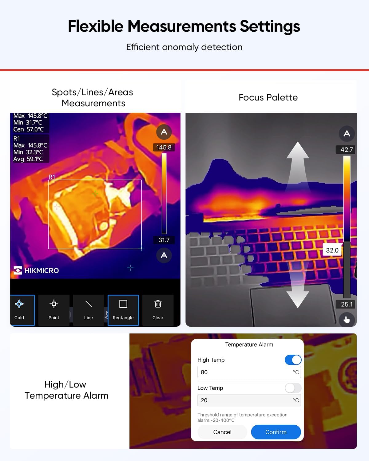 HIKMICRO MiniE Thermal Camera Android/iOS, 192×192 SuperIR Thermal Imaging Camera, 96×96 IR Resolution, No Battery, for Phone/Tablet,USB-C/Lightning Port,Support iPhone 15/16