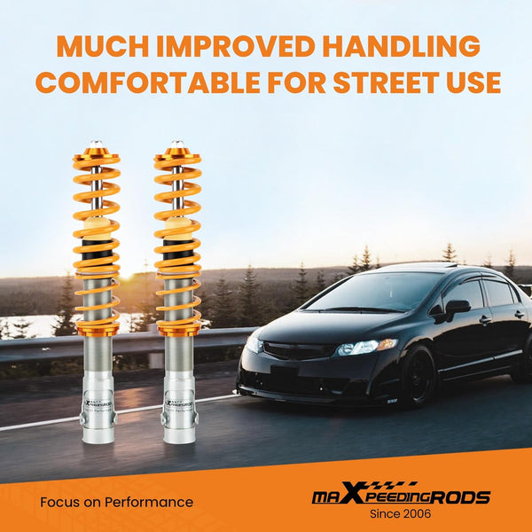 maXpeedingrods Coilover Suspension Lowering Kit for Arosa 9704 Lupo 98-05