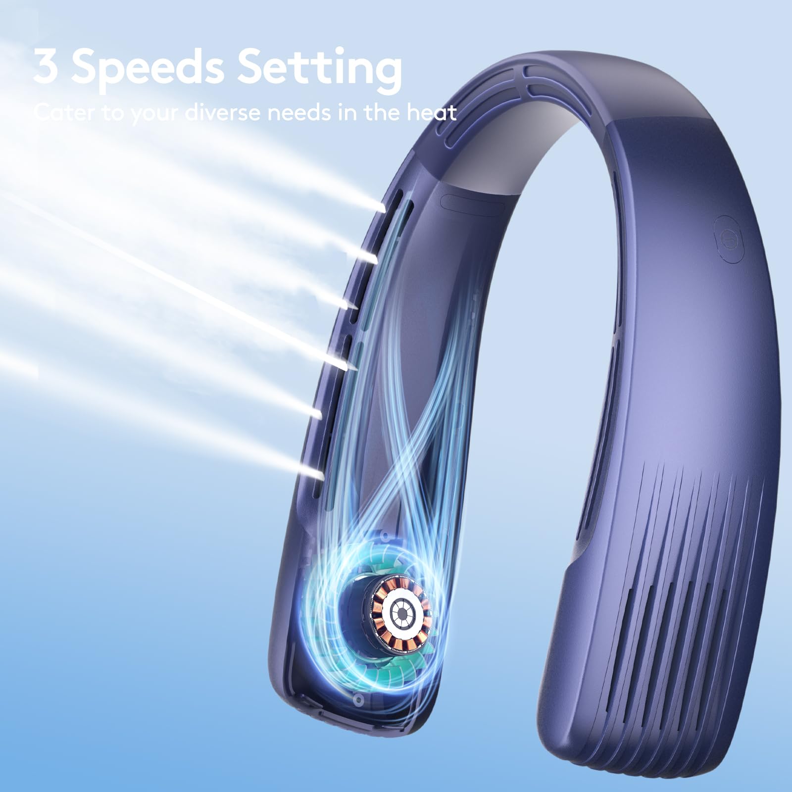 SMARTDEVIL Desk Fan, 3 Speeds Mini Desktop USB Desk Fan, 360° Adjustment Small Personal Table Fan for Home Office Car Outdoor Travel (Black)