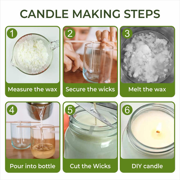 100% Pure Soy Wax 5KG Natural SOYA Container Wax Flakes for Candle Making, Wax Melts  Biodegradable, eco-Friendly Wax