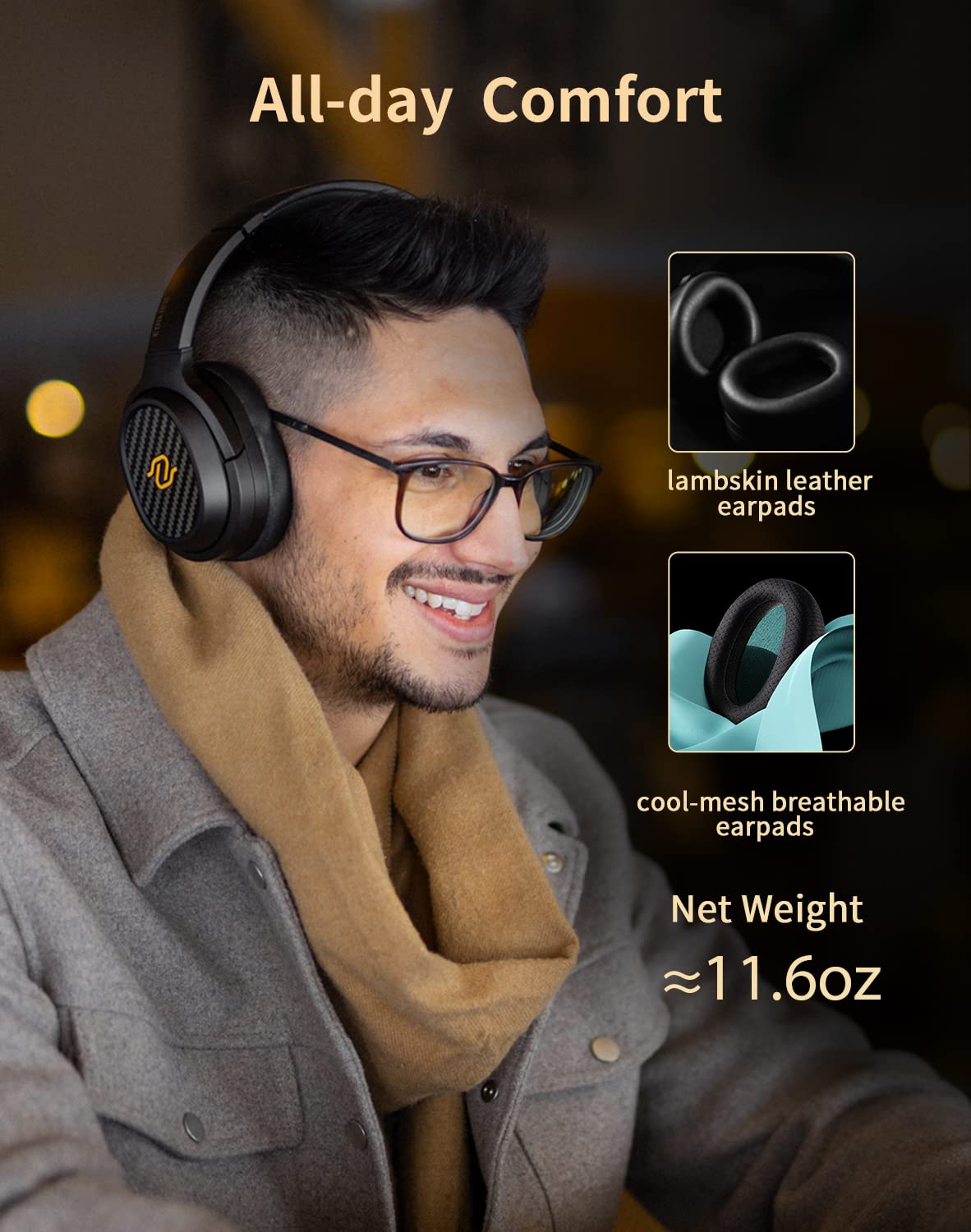 Edifier STAX SPIRIT S3 Wireless Planar Magnetic Headphones, Bluetooth V5.2 Hi-Fi Foldable Headphone with Hi-Res & Snapdragon Sound with Mic for Audiophiles, Home, Studio