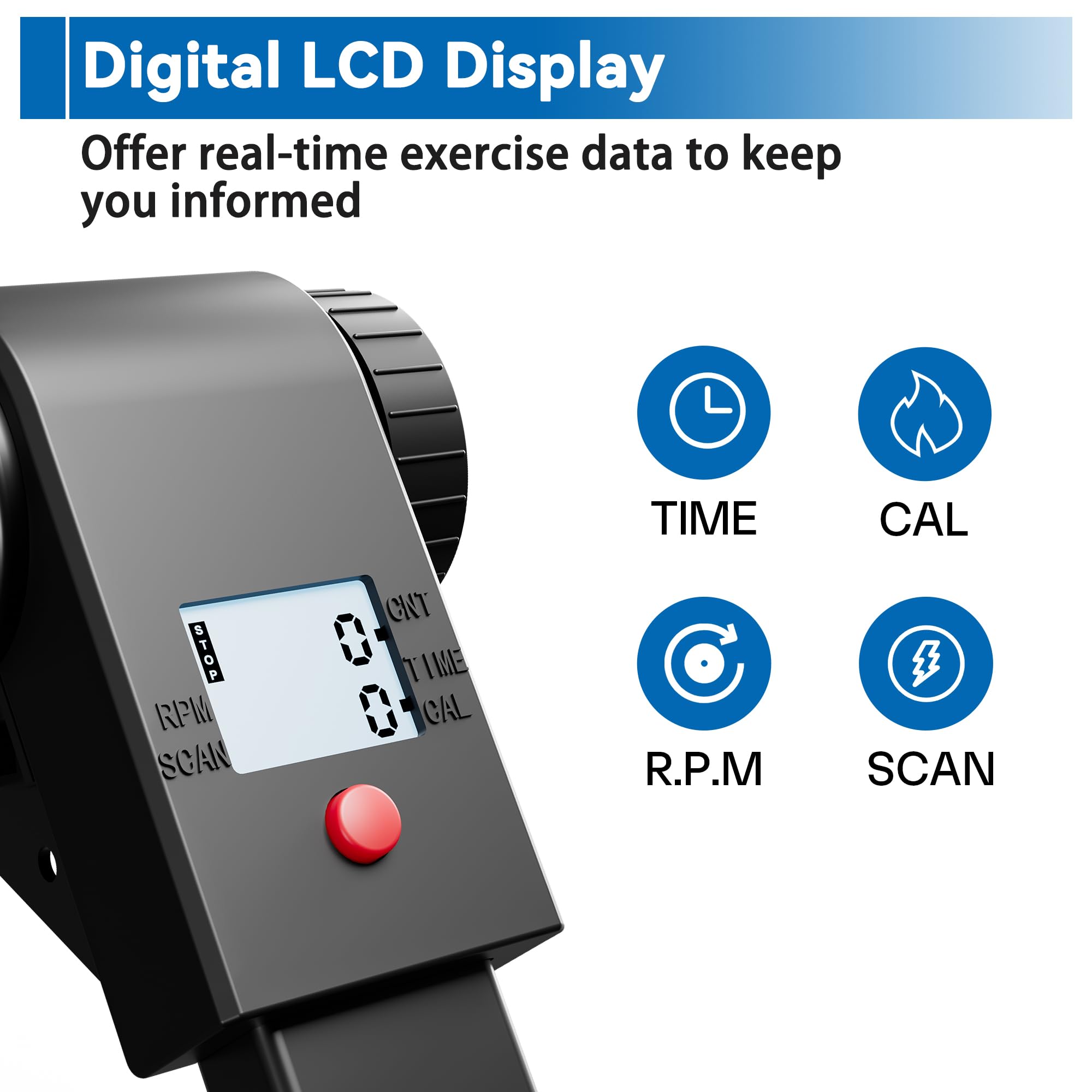 Lacuffy Exercise Bike Indoor Bike with LCD Display Magnetic Stationary Bike Durable Ultra-Quiet 136 kg Max Load Exercise Equipment with App for Home Use