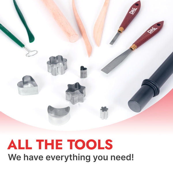 DAS Terracotta Air-Hardening 500g Modelling Clay, For Professionals & Hobbyists