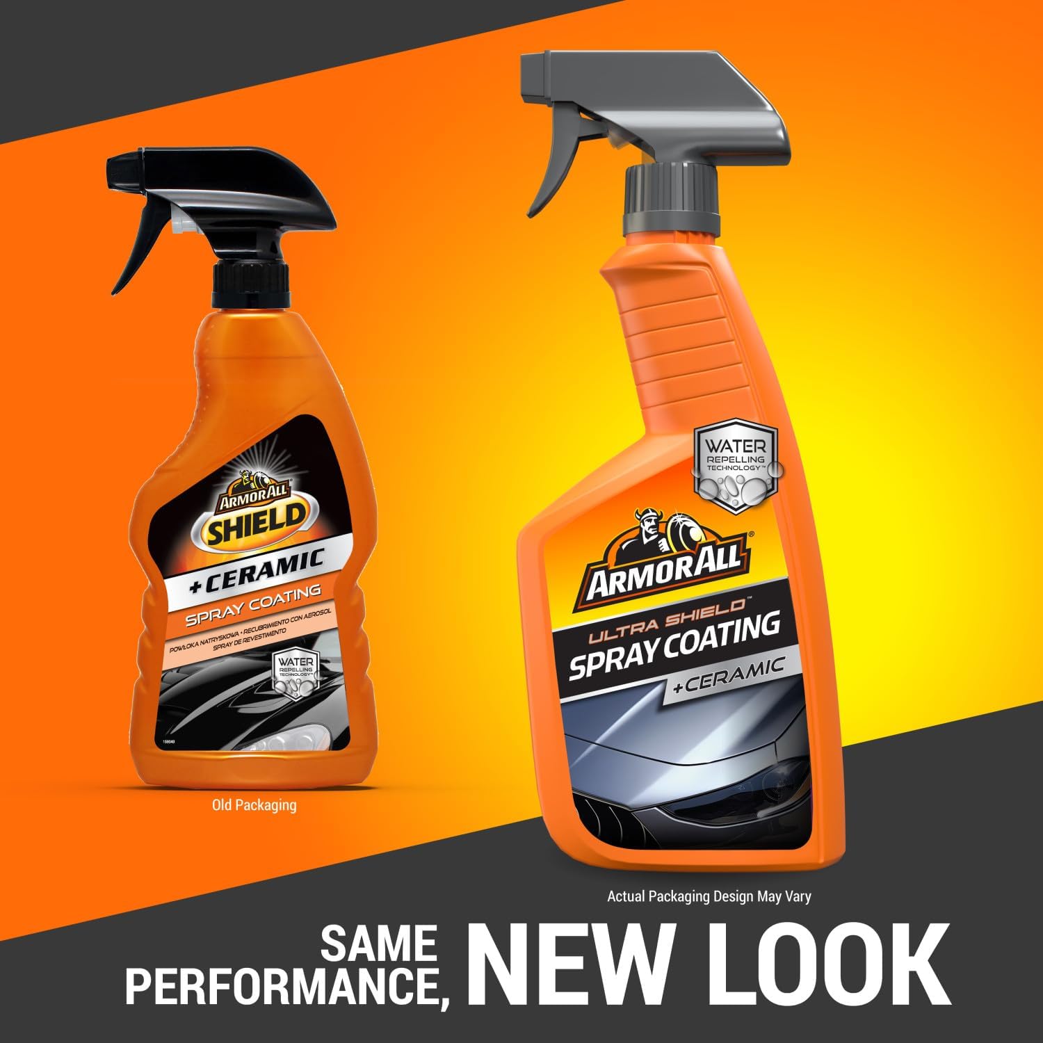 Armor All Ultra Shield + Ceramic Spray Coating Spray 500ml, Triple Action Ceramic Coating Formula for a Clean and Shiny Car, Water Beading and Dirt Repelling Technology to Prevent Stains