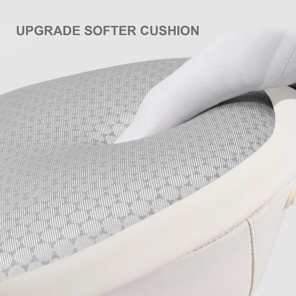 Bebamour Baby Carrier Newborn to Toddler Baby Carrier Hipseat 0-36Months with Head Hood, 3 PCS Teething Pads, Waist Extender, Grey