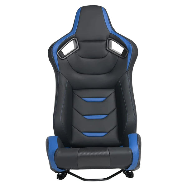 JIABEIR 1054B Blue High Quality Leather Adjustable Simulator Sim Bucket Car Racing Seats