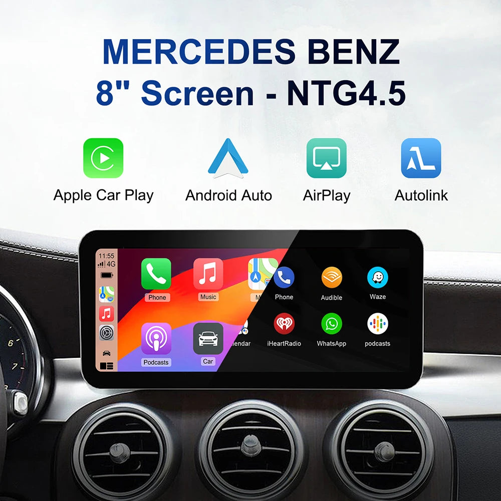 Upgrade Wireless Carplay Suitable For Mercedes Benz A B C E CLA GLA GLK ML Sprinter NTG4.5 Becker Module Android Auto Navigation