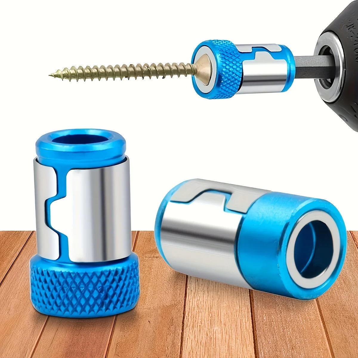 1pc Magnetic Screw Ring Bit Magnetizer Ring Metal Magnetizer Screw, Removable For 1/4 Inch/6.35mm Hex Screwdriver And Power Bits