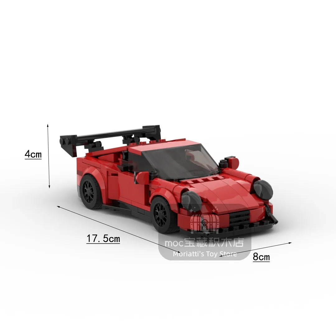 MOC-GT-RS racing sports car Vehicle Speed Champion Racer Building Blocks Brick Creative Garage Toys for Boys