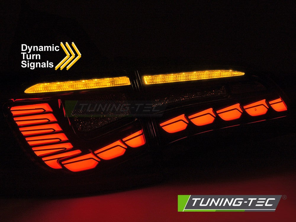 TT Pair LED DRL Lightbar Rear Tail Lights TESLA MODEL 3 17- / MODEL Y SMOKE OLED / WELCOME / DYNAMIC LHD