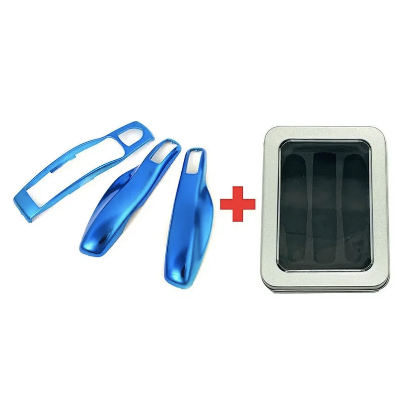 3Pcs Car Smart Remote Key Case Fob Cover Shell for Porsche Panamera Spyder Carrera Macan Boxster Cayman Cayenne 911 970 981 991