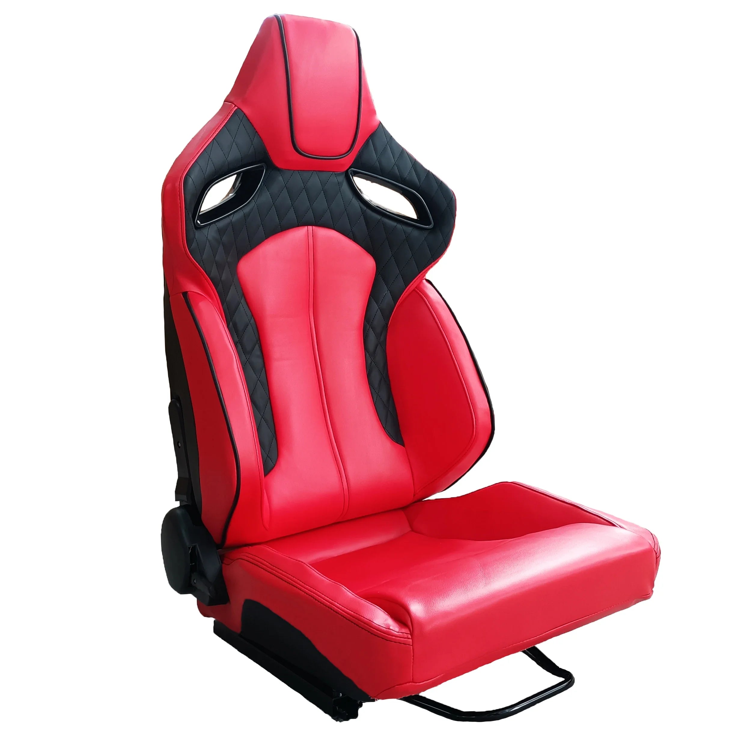 JIABEIR 9007 Red Leather Adjustable Interior Accessories Simulator Sim Bucket Car Racing Seats