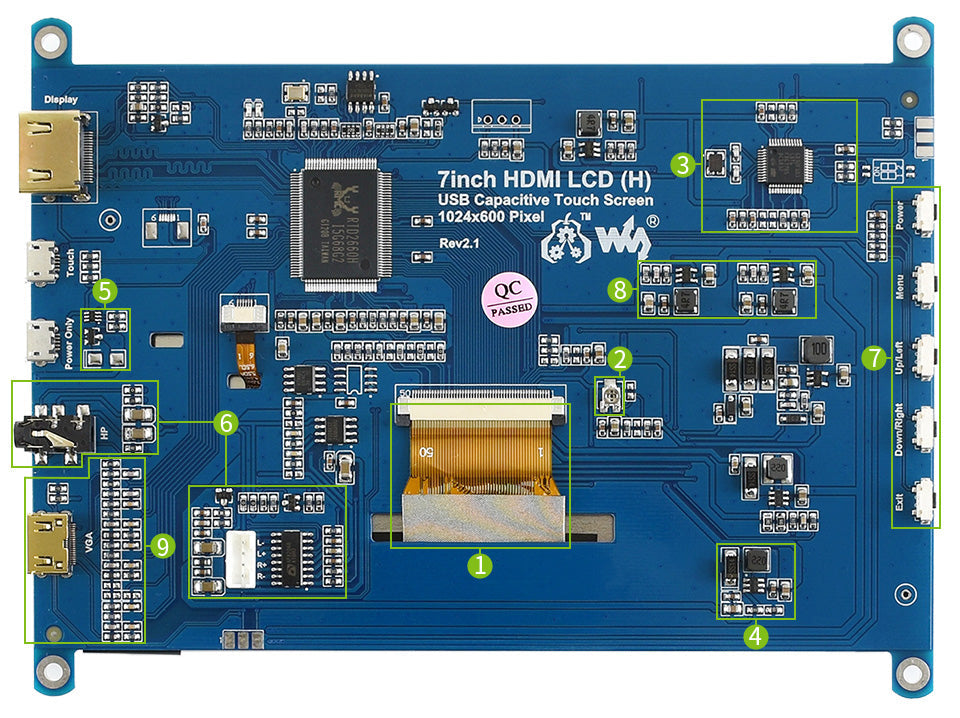 5inch HDMI Capacitive Touch Screen LCD (800x480)