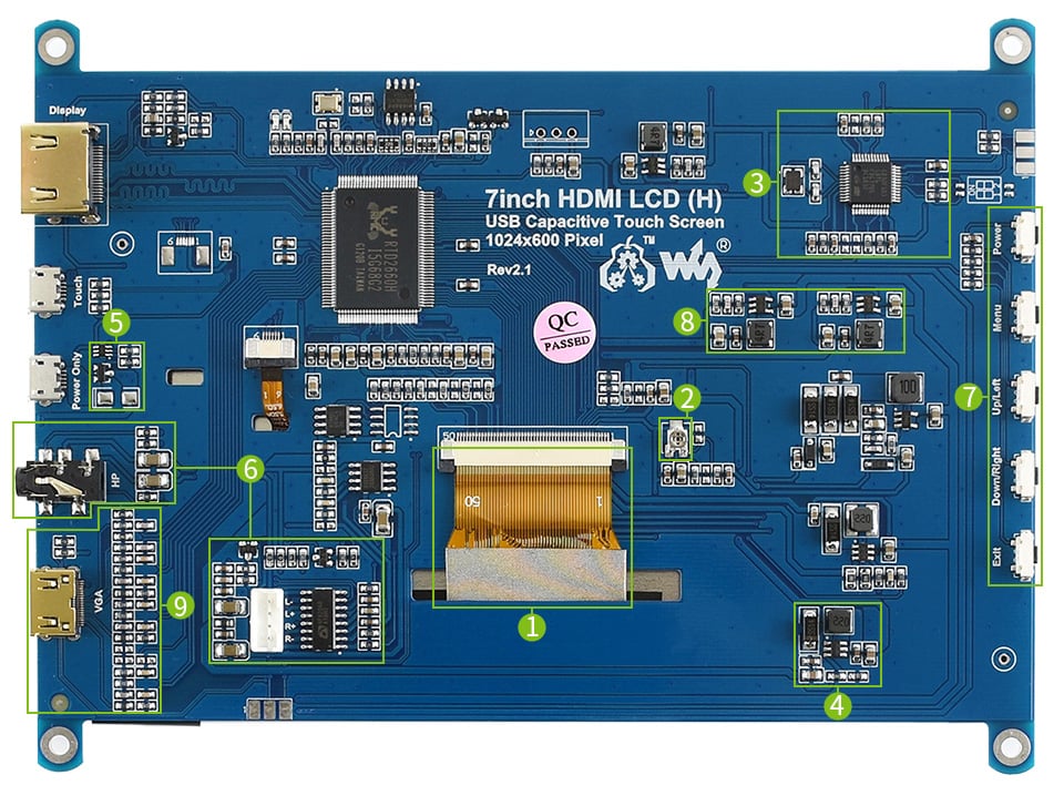 7inch HDMI IPS Capacitive Touch Screen LCD