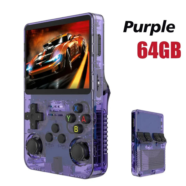 128GB R36S Retro Handheld Video Game Console Linux System 3.5 Inch IPS Screen Portable Pocket Video Player 64GB Games Boy Gift