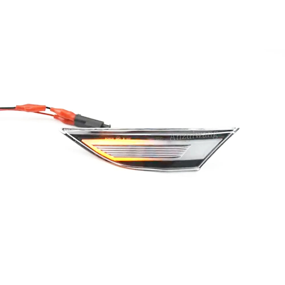 For Porsche 991 981 718 Cayman Boxster Cayenn LED Front Side Marker Lights Turn Signal Lamp 2Pcs
