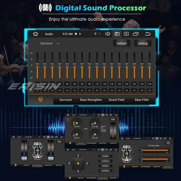 ES8128V 9" DSP Android 10.0 Touch Screen Headunit Car Stereo For VW / SEAT / SKODA - Passat CC Golf Caddy Touran Amarok T5 Polo EOS Jetta DAB+ 4G WiFi CarPlay