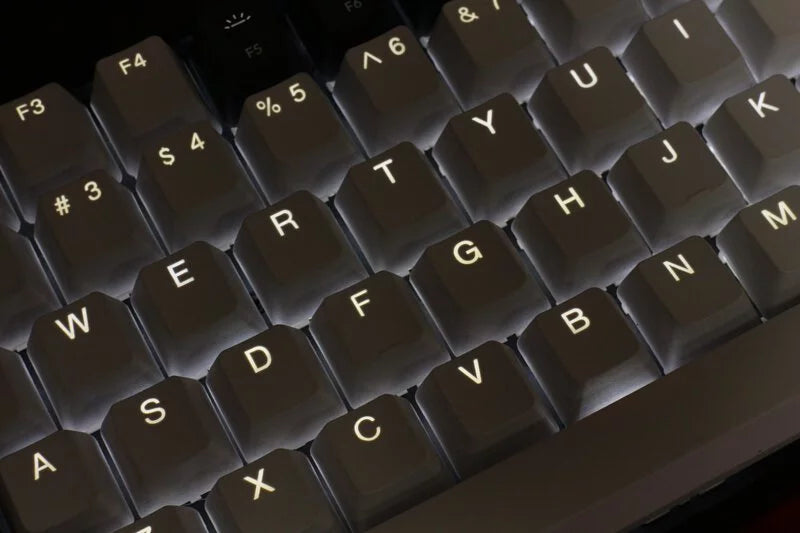 Tai-Hao PBT Backlit 114 keys Double Shot Keycaps - Red Alarm