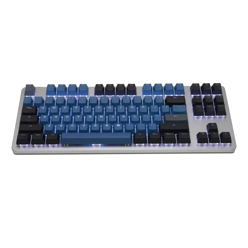 Tai-Hao PBT Backlit 132 Keys + UK ISO 8 KEYS - The Deep Forest Blue