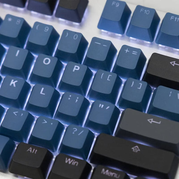 Tai-Hao PBT Backlit 132 Keys + UK ISO 8 KEYS - The Deep Forest Blue
