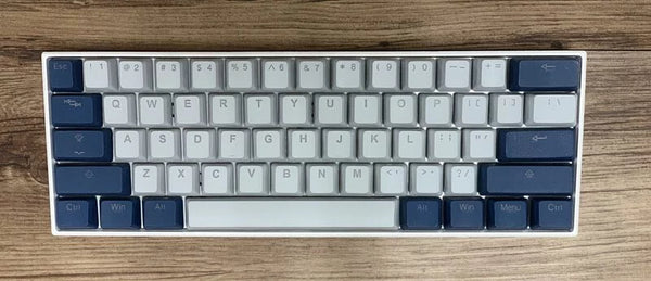 Tai-Hao PBT Double-Shot OEM Keycaps - Cool Gray & Navy Blue