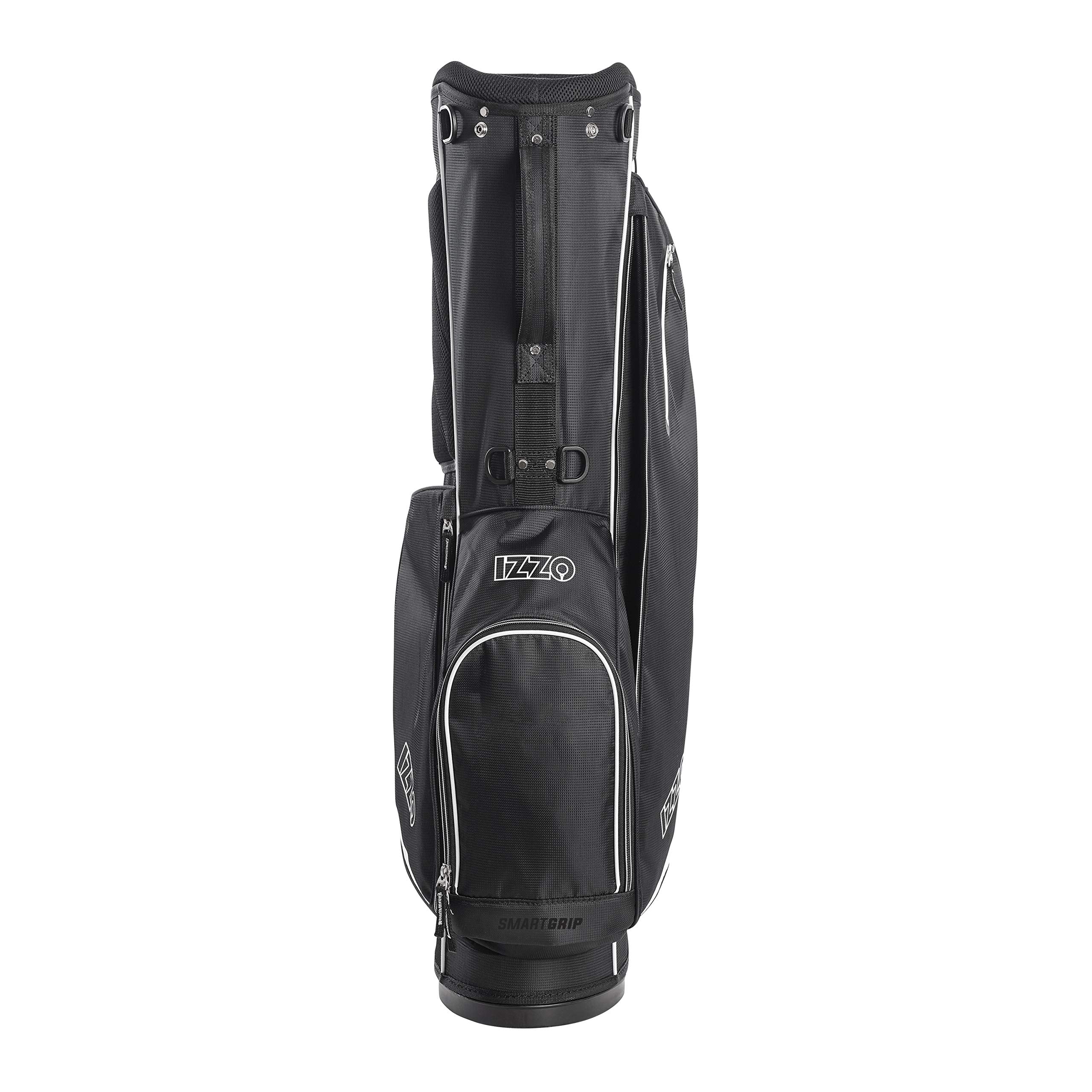 IZZO Ultra Lite Stand Bag, Black,Black/White 3.2 pounds
