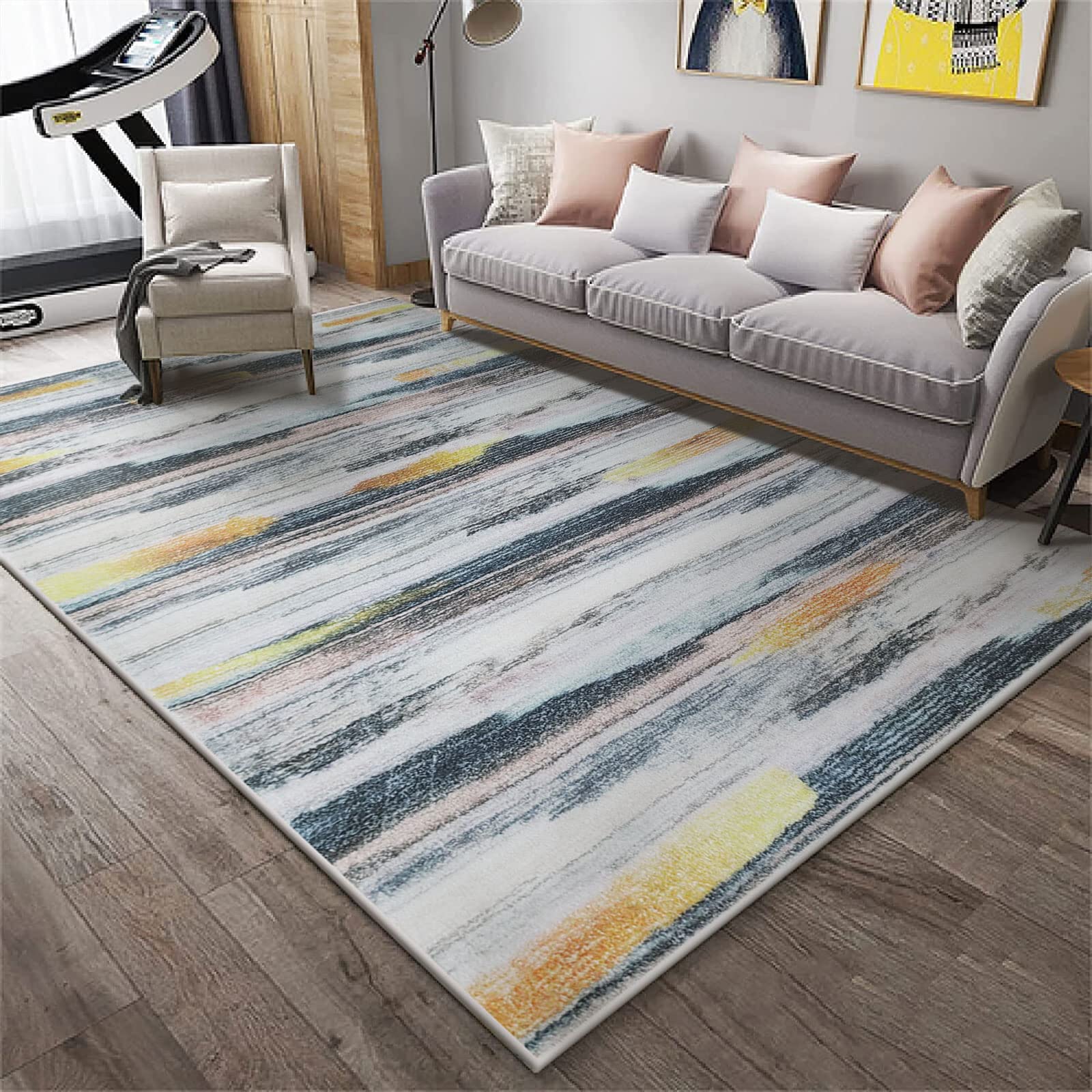 Tinyboy-hbq Area Rugs Artistic Traditional Unique Rugs Fluffy Bedroom Carpet Shaggy Living Room Rug Anti Slip Rugs Soft Modern Plush Carpets Suitable