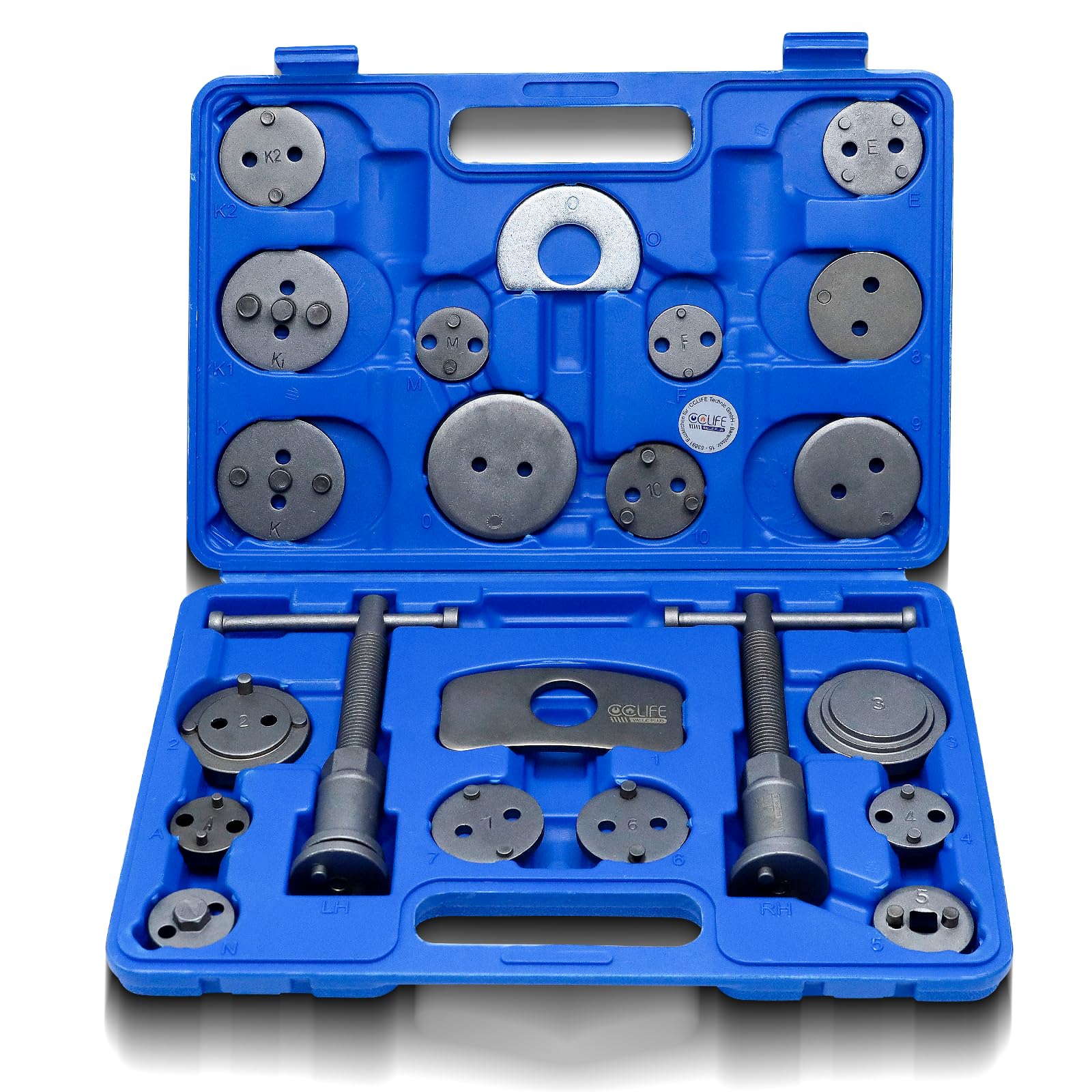 CCLIFE 22 pcs Universal Brake Caliper Rewind Tool Disc Brake Piston Spreader Brake Piston Wind Back Tool