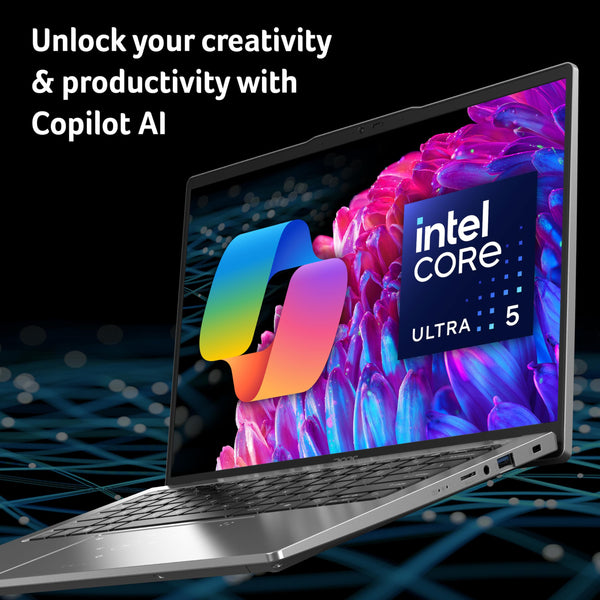 Acer Swift Go 14 SFG14-73 Laptop - Intel Core Ultra 5 125H, 16GB, 512GB SSD, Integrated Graphics, 14" 2.8K OLED, Windows 11, Silver