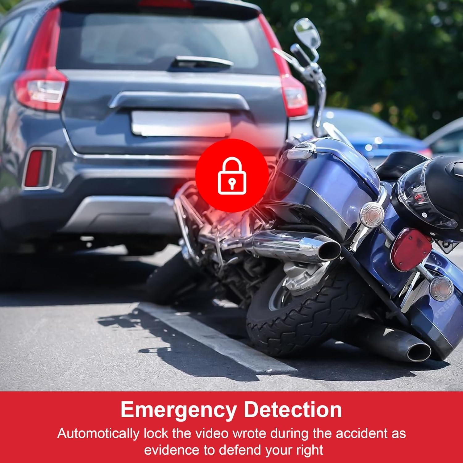 INNOVV K6 Motorcycle Dash Cam Dual Channel QHD 2K+1080P, IP67 Waterproof Mini Motocam with Wi-Fi, 120°Golden Angel, G-Sensor Detection, Support 256GB(SD Card not Included)