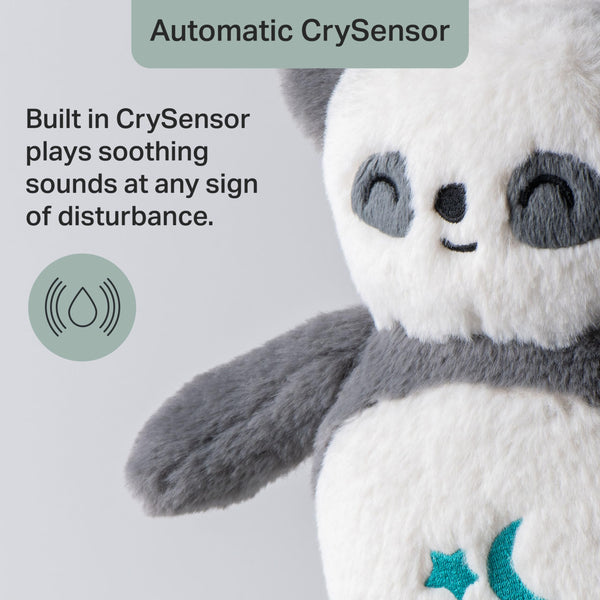 Tommee Tippee OllieOwl Deluxe Baby and Toddler Sound and Light Sleep Aid, Automatic CrySensor Soothes with 3 Natural Sounds and 3 Lullabies, Adjustable Volume, Soft Plush Fabric, USB Rechargeable