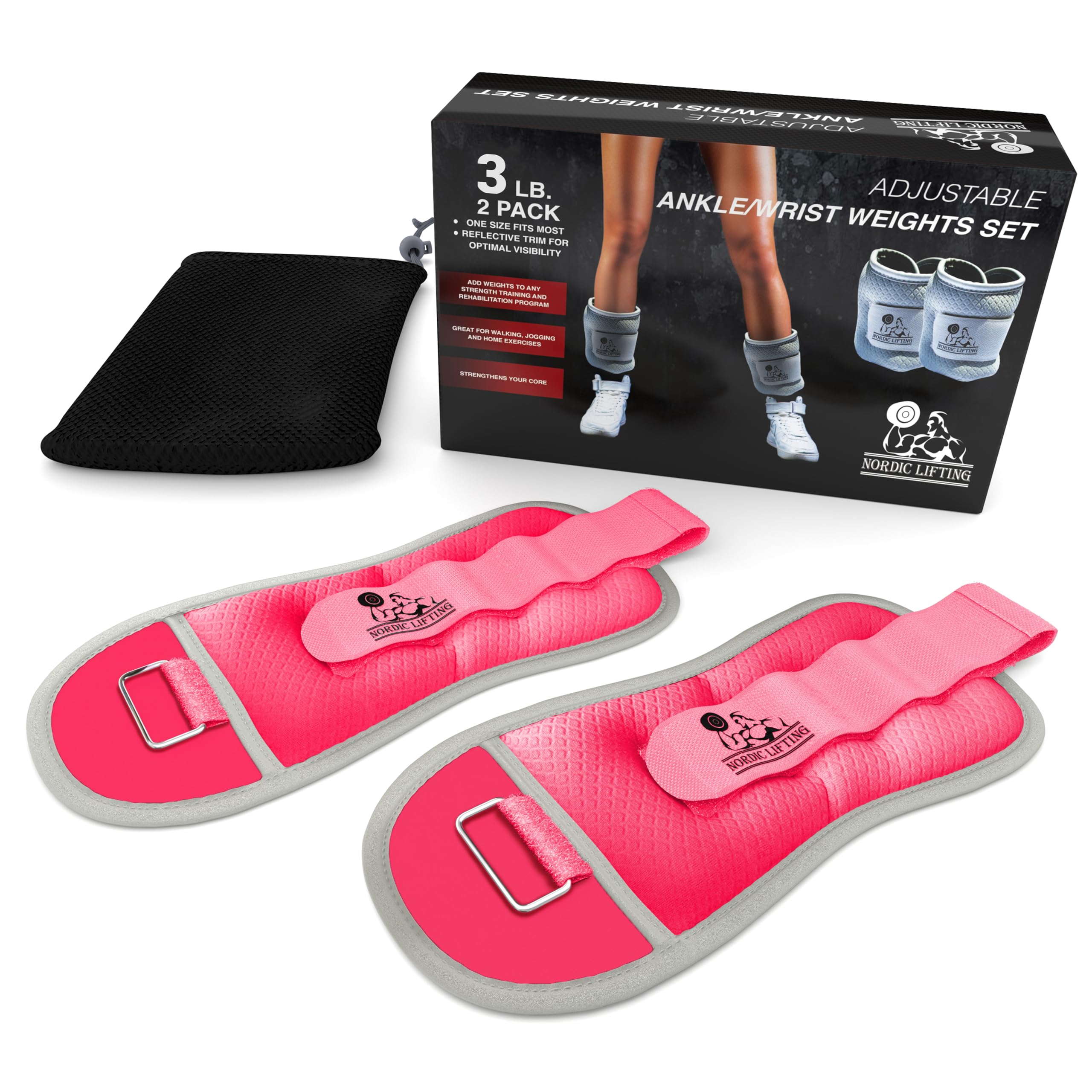 Ankle/Wrist Weights (1 Pair) for Women, Men and Kids