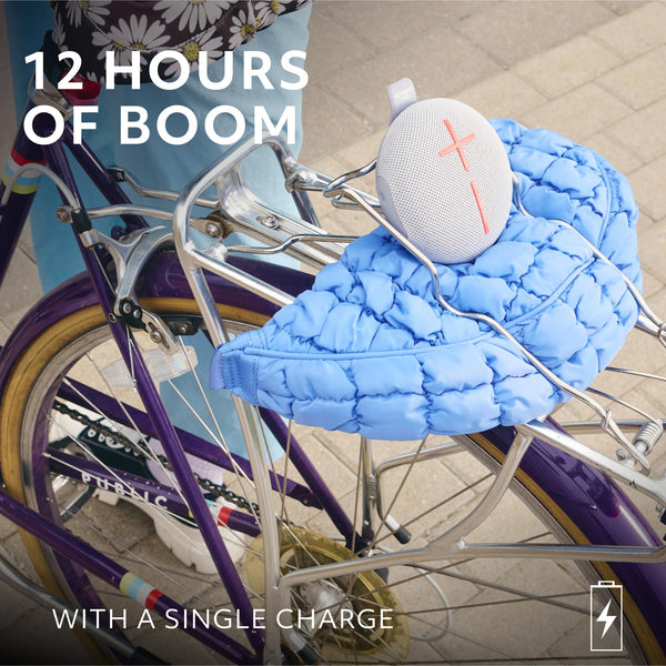 Ultimate Ears MINIROLL Ultra-Portable Waterproof Bluetooth Speaker, Big Bass, IP67 Dustproof, 40 m (131 ft) Range - Calming Pink