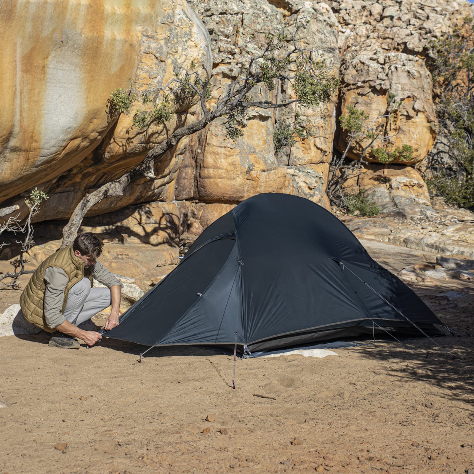 Naturehike Cloud up 2 Camping Tent 2 Man Backpacking Tent 3-4 Season Wild Country Tent Lightweight Dome Tent