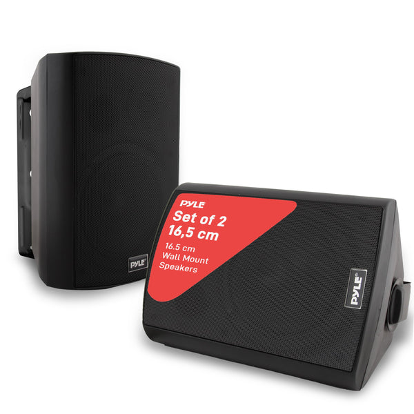 Pyle Bluetooth Speakers, Waterproof Wall-Mounted Speaker System, Indoor/Outdoor, Wireless & Passive, Heavy-Duty Weatherproof Design, Stereo Sound, for Patio, Pool, Deck, Home & Business