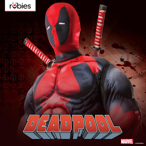 Rubies Official Marvel Deadpool Deluxe, Adult Costume Halloween