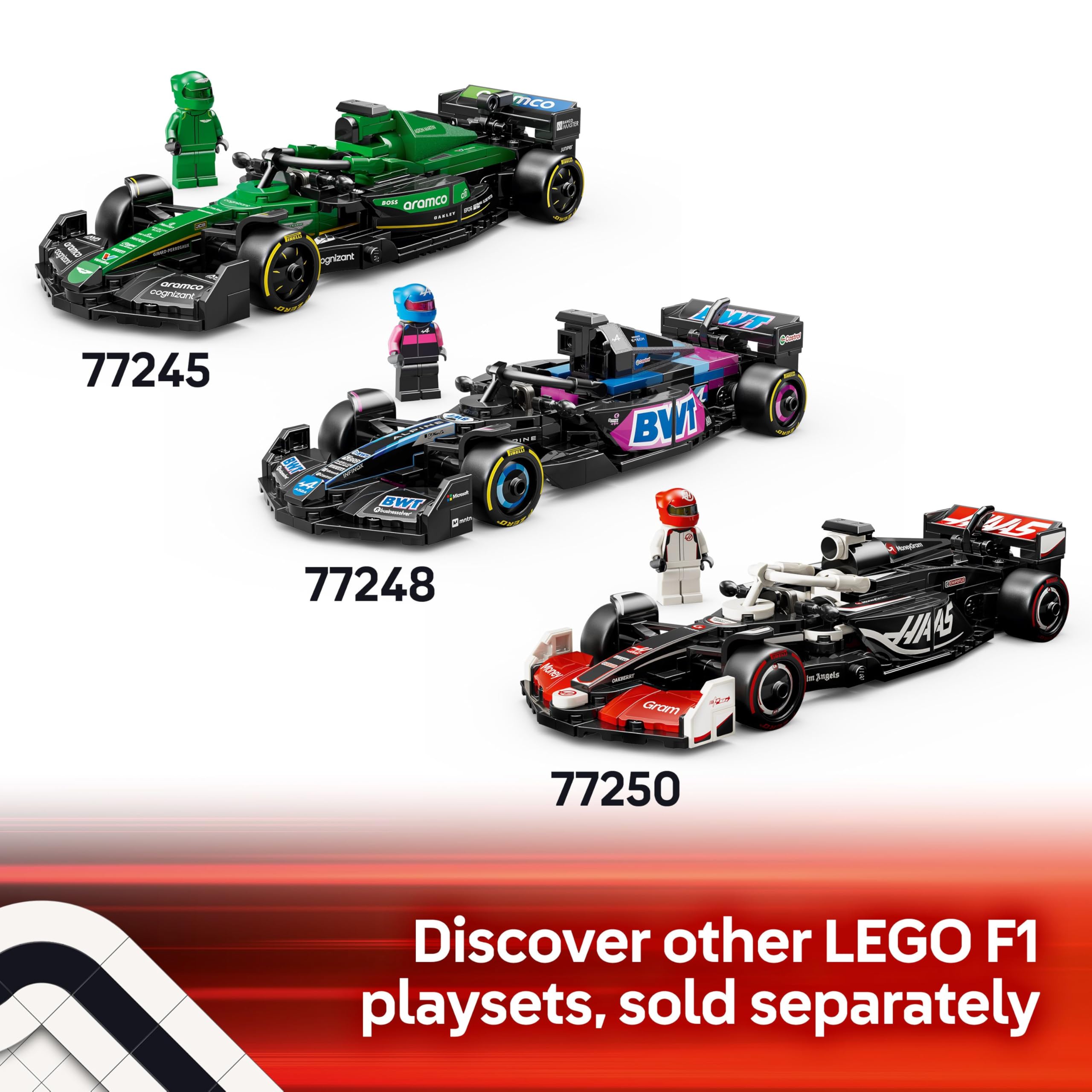 LEGO Speed Champions McLaren F1 Team MCL38 Race Car Toy with a Collectible Formula 1 Driver Minifigure - Model Kits for 10+ Year Old Boys & Girls or Adult Motorsport Fans 77251
