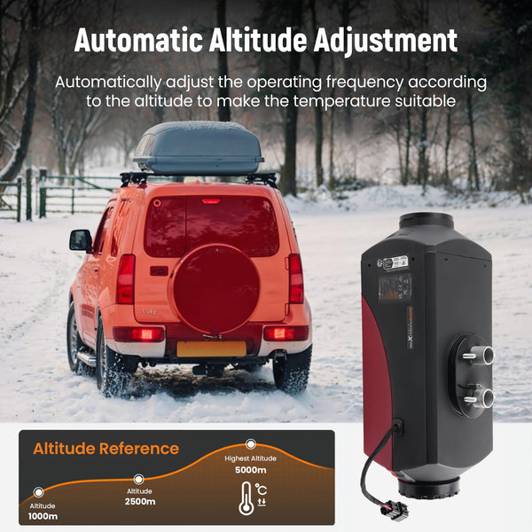 maXpeedingrods 12V/24V 8KW Diesel Heater, Bluetooth App Remote Control and LCD Screen, for Campervan, Outdoor Camping, Big Truck, Boat, Yacht