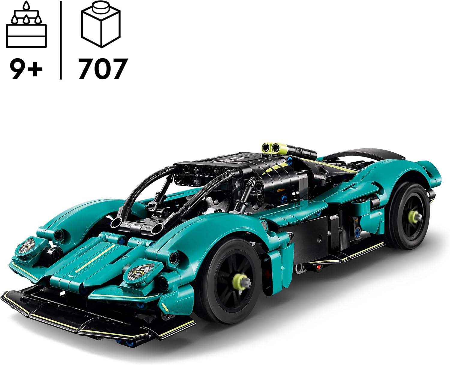 LEGO Technic Aston Martin Valkyrie Buildable Car Model Kit, Vehicle Toy for Kids, Creative Gift for Boys and Girls Aged 9 and over 42208