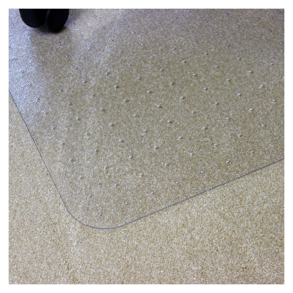Marvelux 120 x 150cm (47" x 60") Large Durable Eco Friendly Office Chair Mat for Low and Standard Pile Carpets, Rectangular Clear Enhanced Polymer