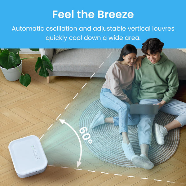 Pro Breeze 4-in-1 Air Cooler with 10 Litre Capacity, Remote Control, 3 Fan Speeds & LED Display. Powerful Evaporative Air Cooler with Built-in 7.5 Hour Timer & Automatic Oscillation for Home & Office