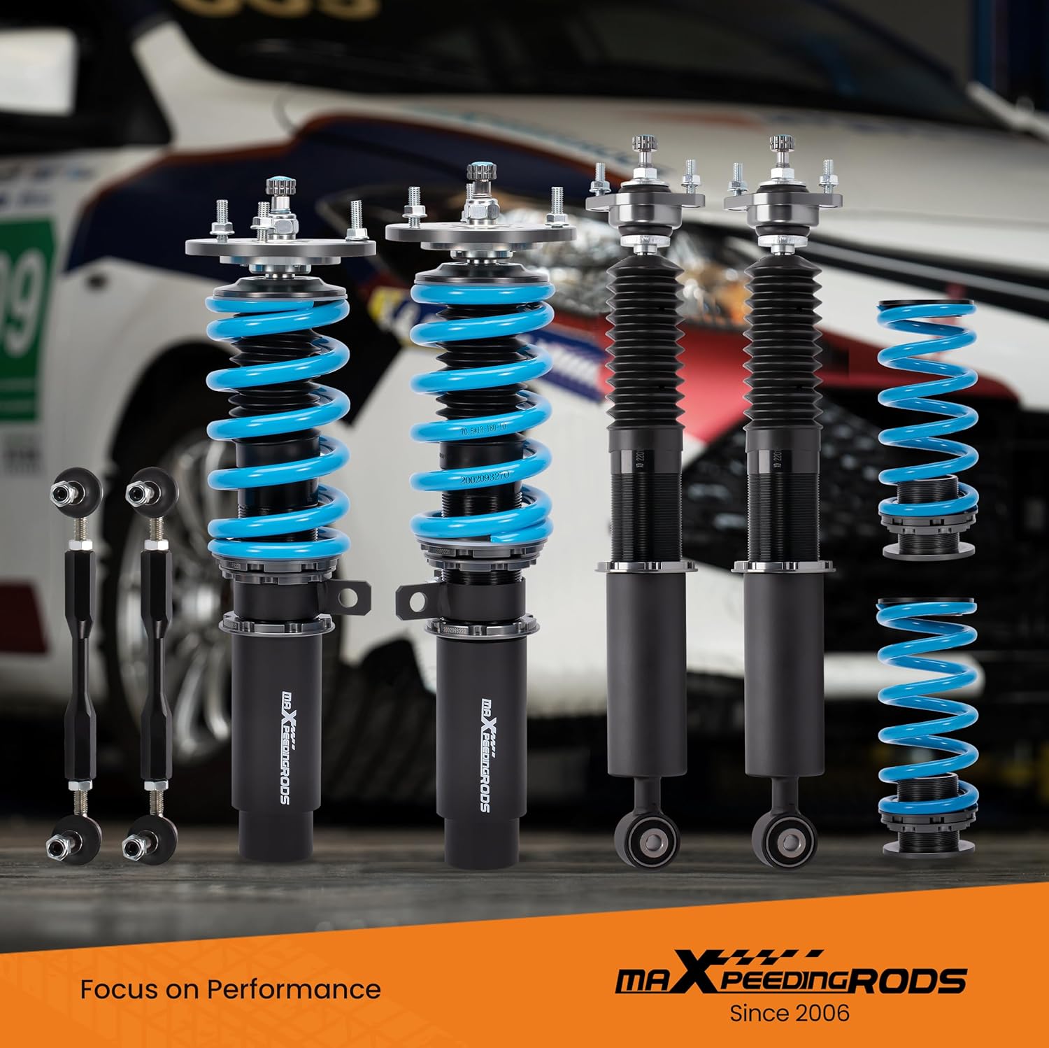 maXpeedingrods Performance Coilovers for BMW Z4 E85 2.5i 3.0 E86 03-08 Coupe Convertible Lowering Suspension