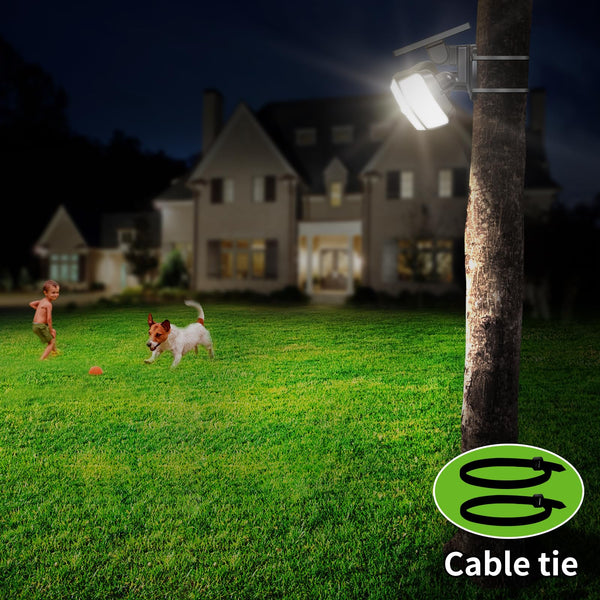 intelamp Solar Security Light Outdoor Motion Sensor 6000mAh Battery 270° 3 Modes Wall Lights Solar Flood Lights with Sensor Lights Garden for Gifts Front Door Garden Fence