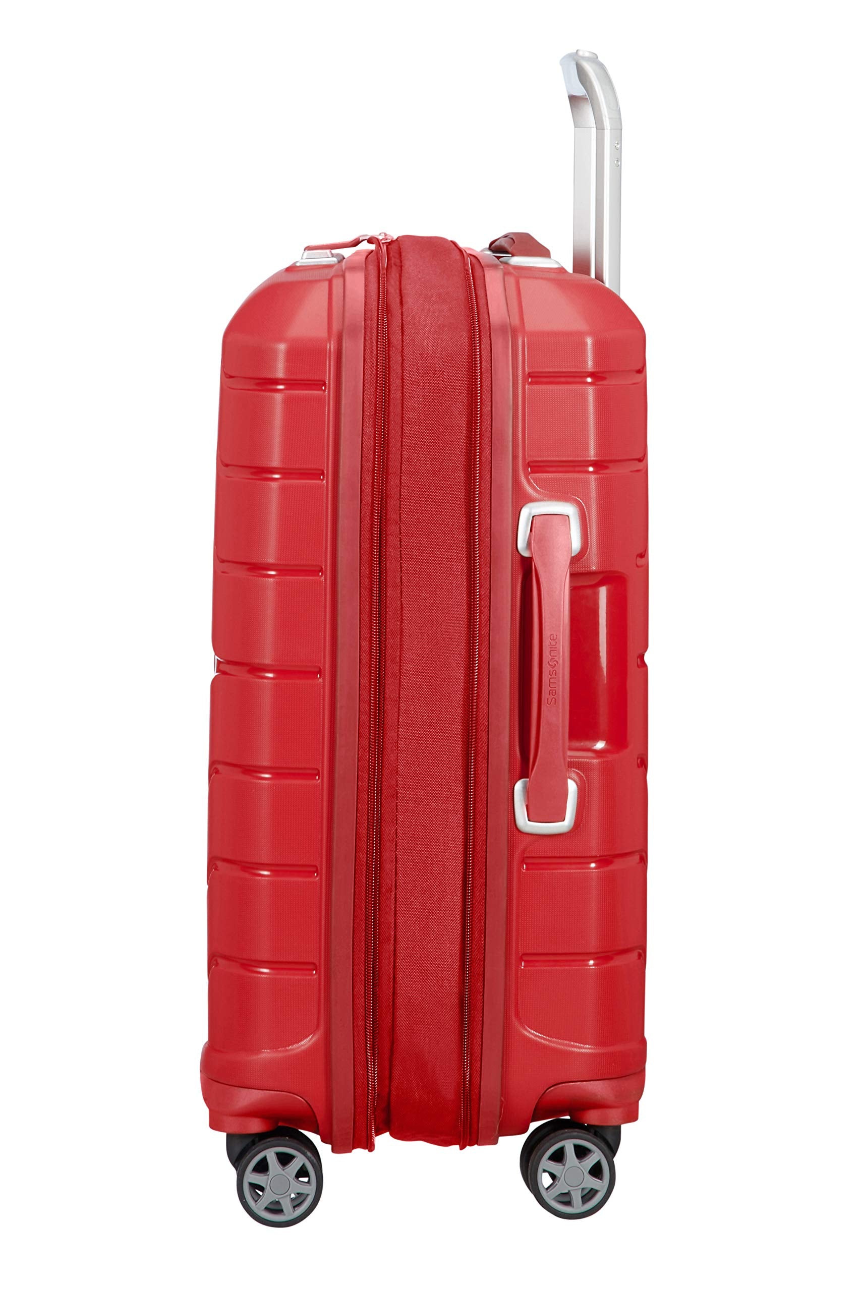 Samsonite Flux - Spinner L, Expandable Suitcase, 75 cm, 99/111 L, Red (Red)