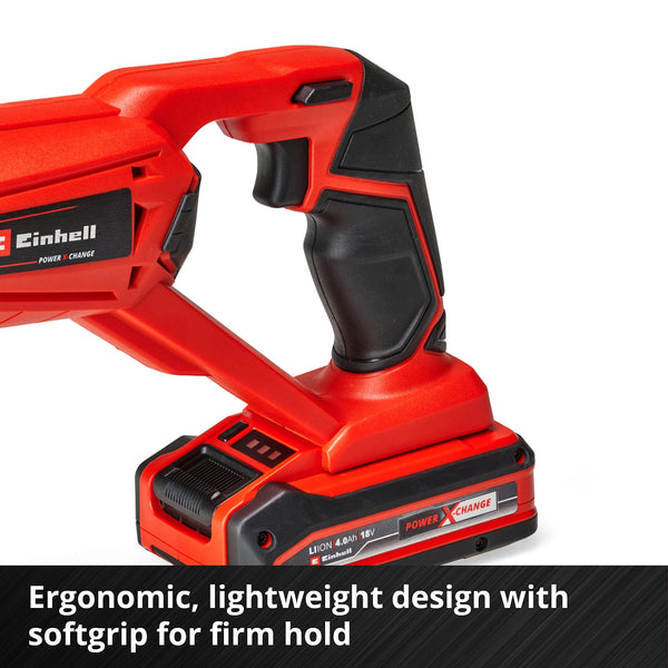 Einhell Power X-Change Cordless Reciprocating Saw - 22mm Stroke, 18V Electric Saw To Cut Wood, Plastic and Metal - TE-AP 18/22 Li Solo Recip Power Saw (Battery Not Included)