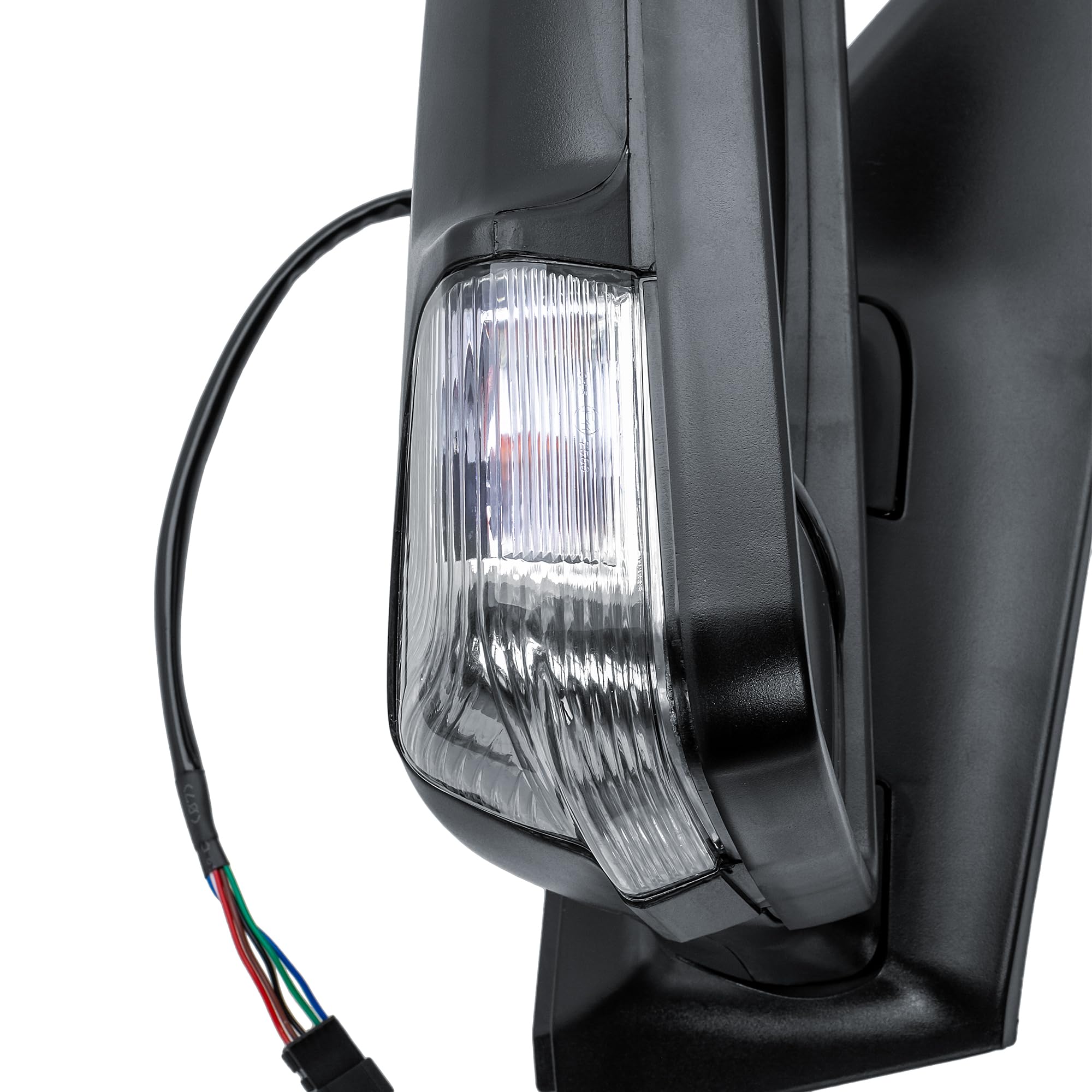 Driver Right Side Door Wing Mirror O/S Electric and Heated Short Arm Black Cover For Mercedes Sprinter VW Crafter 2006 to 2018