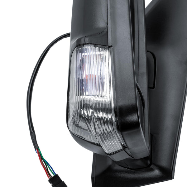 Driver Right Side Door Wing Mirror O/S Electric and Heated Short Arm Black Cover For Mercedes Sprinter VW Crafter 2006 to 2018