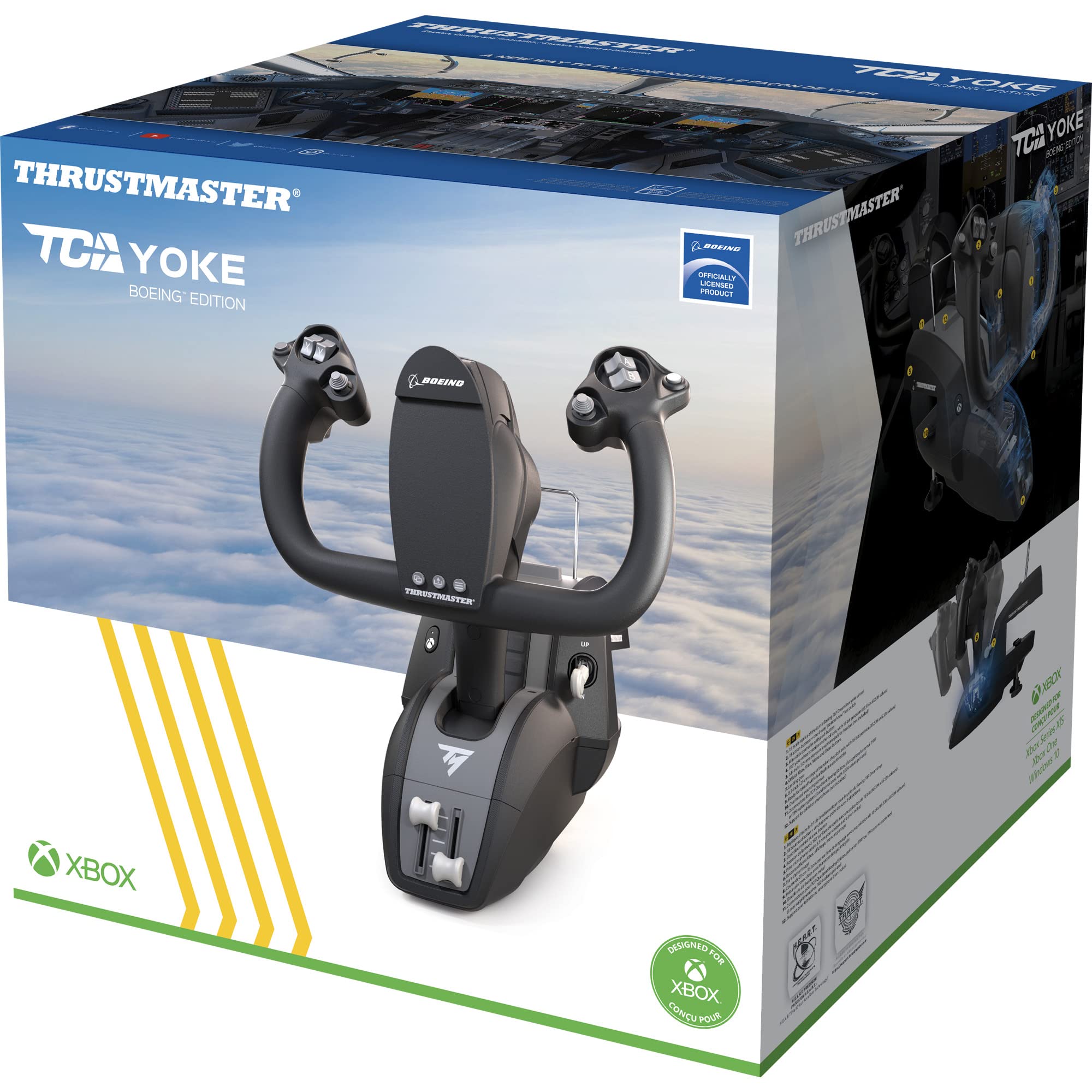 Thrustmaster TCA Yoke Pack - High-Precision Flight Controller and Throttle Quadrant with Official Boeing License for PC and Xbox Series X|S