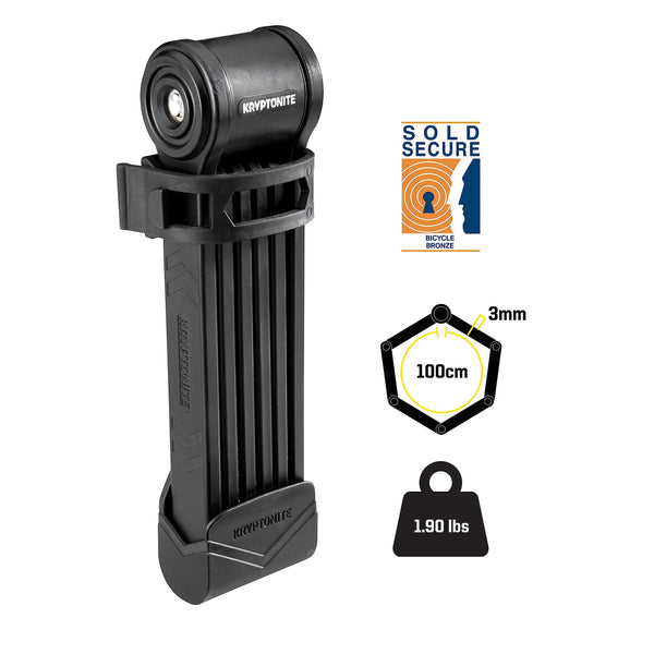 Kryptonite Keeper Folding Lock - Black